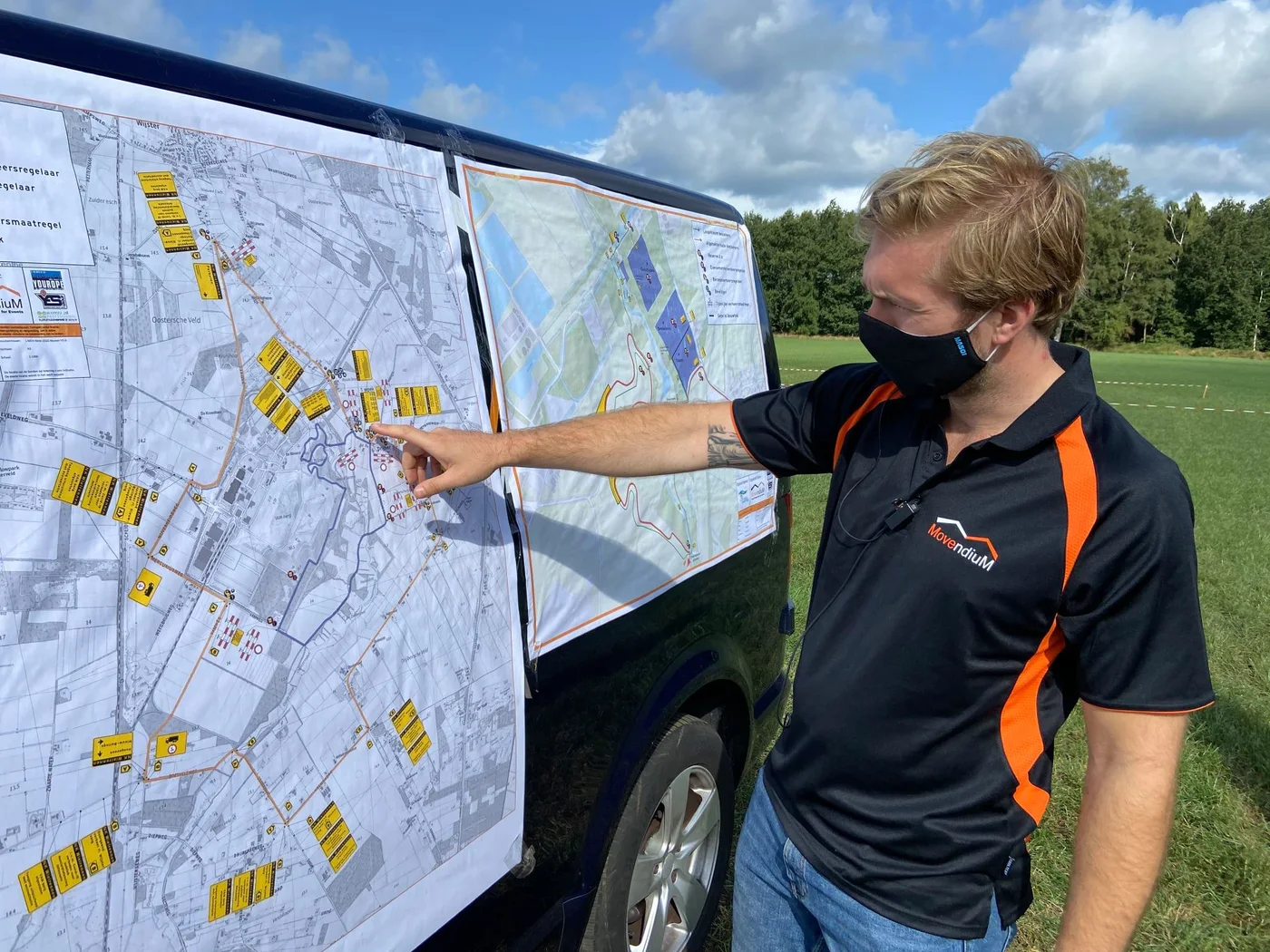Verkehrsplan-Modul in Traffic Chart, das ergänzende Modul neben der Veranstaltungs-Karte für Veranstalter, die auch einen Sperrungsplan auf der öffentlichen Straße brauchen